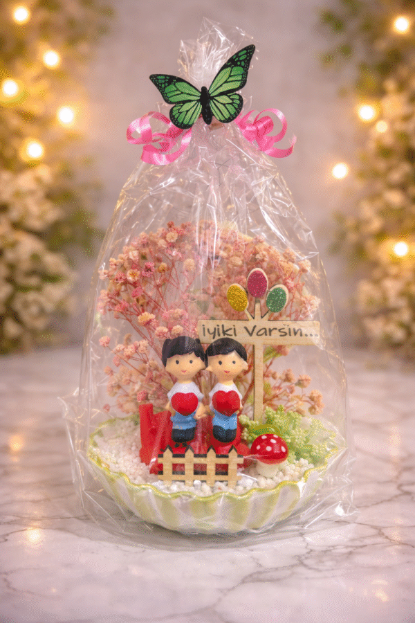 İyi ki Varsın / Gülümse Yazılı İstiridye İçinde Biblo