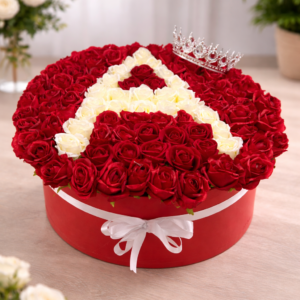 Prensesime Özel Büyük Boy Harfli Gül Tasarımı