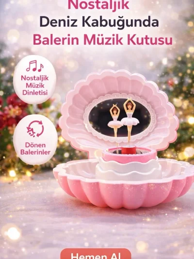 Deniz Kabuğunda Balerin Müzik Kutusu