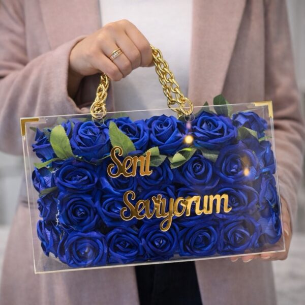 Solmayan Güllü Premium Aşk Çantası