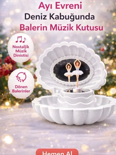 Deniz Kabuğunda Balerin Müzik Kutusu