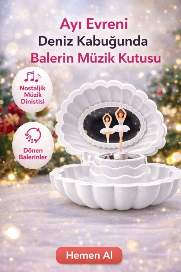 Deniz Kabuğunda Balerin Müzik Kutusu