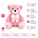 Pembe Peluş Evren Ayısı (70~80 cm)