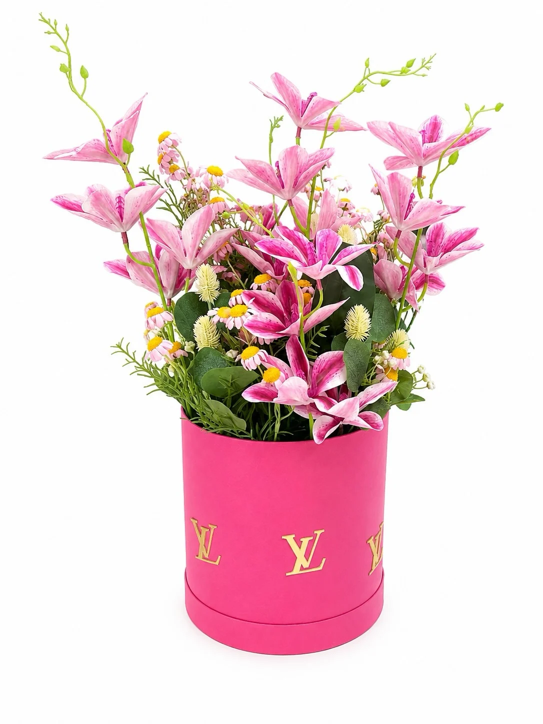 Yapay Çiçek Kutusu – Premium Tasarım | Pembe Rüya - Görsel 2